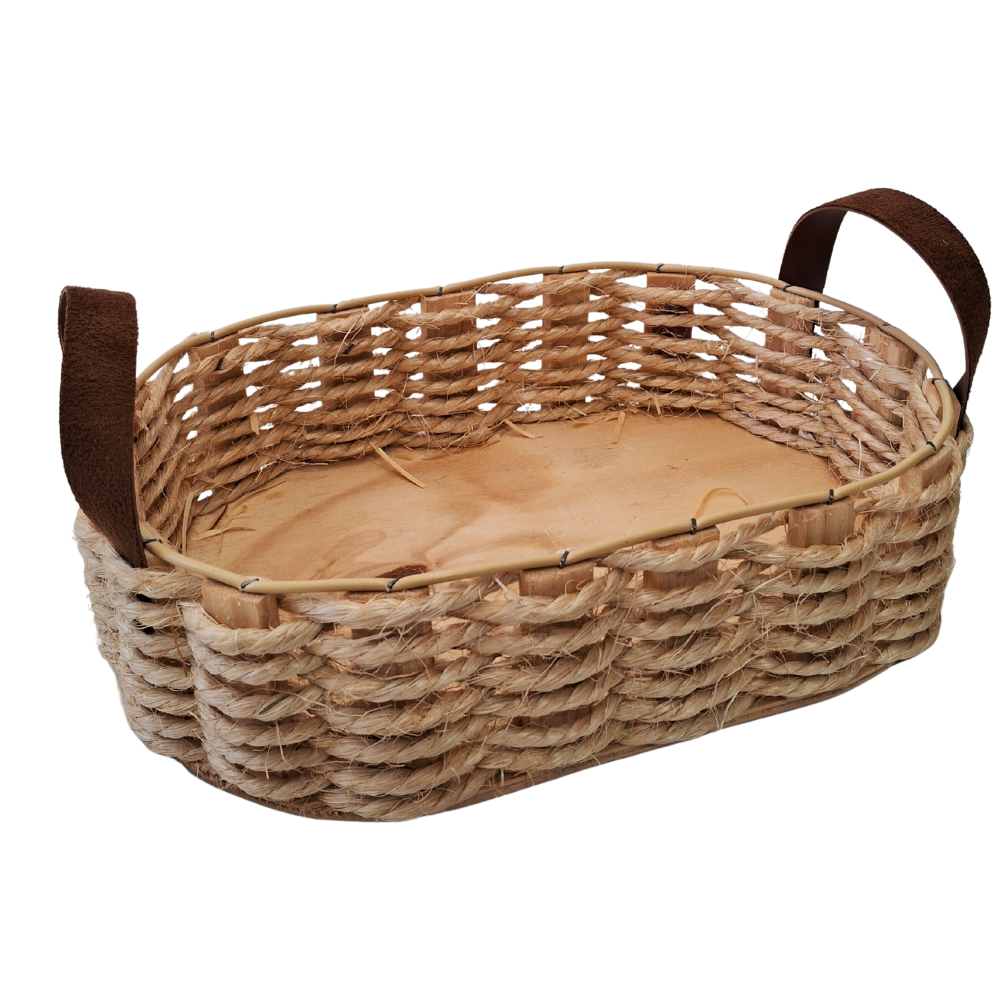 BANDEJA OVAL MD ENCANTADA SISAL